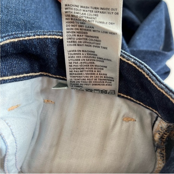 L'Agence Ruth High Rise Straight Jean in Gardenia Dark Wash - Picture 8 of 8